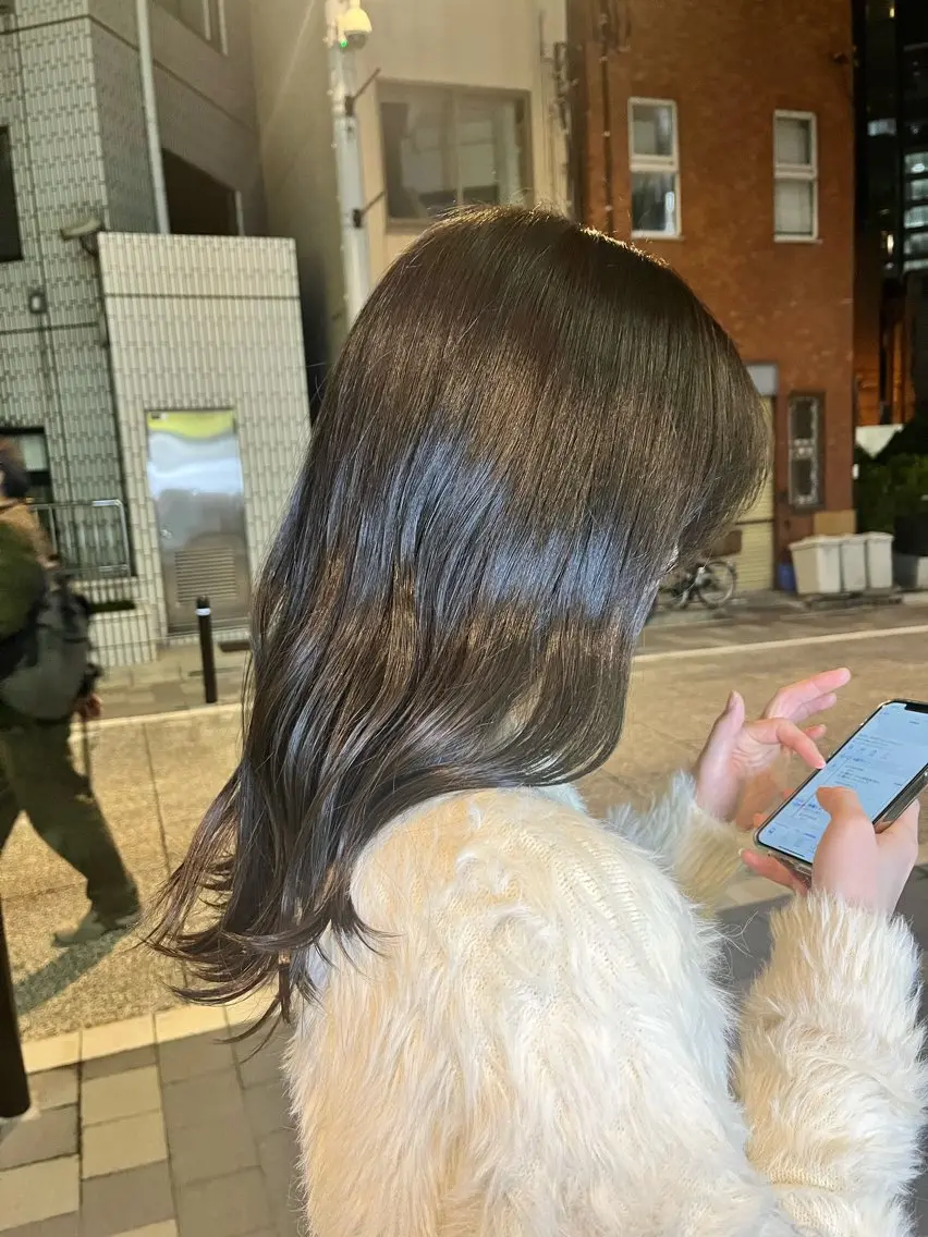 カット+カラー💇🏼♀️🩵+髪質改善ULTOWAトリートメント+プチスパ🫧の写真