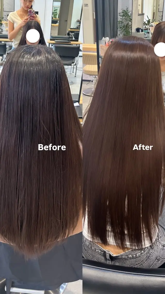 カラー ブラウンカラー 透明感カラー ヘアカラー 艶感ワンカラー透明感 🌺YUNA🌺のヘアスタイル