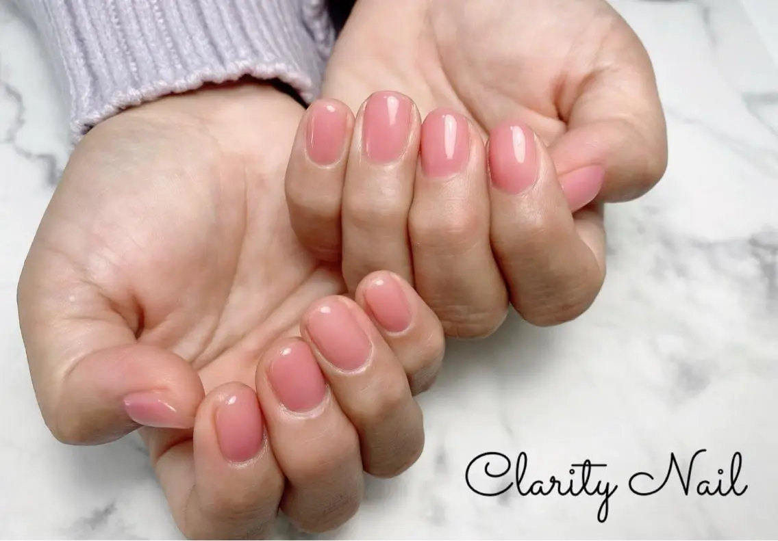 ネイル ワンカラーネイル ハンドネイル Clarity Nailのネイルデザイン