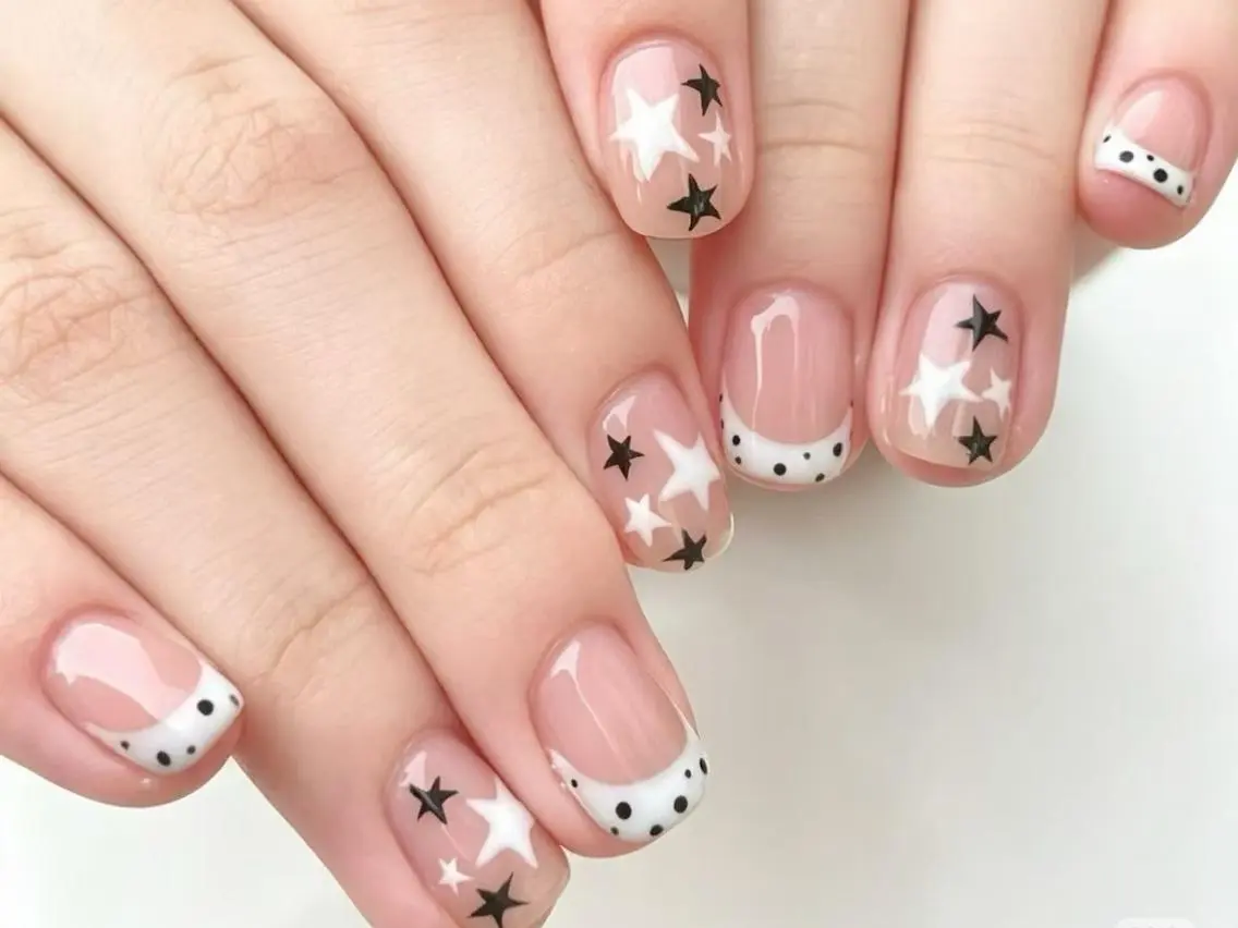 ネイル メンズ メンズ韓国風 オーロラネイル チークネイル 長さ出し フレンチネイル ハンドネイル ハンドケア 🦋new Nail🦋ニノのネイルデザイン