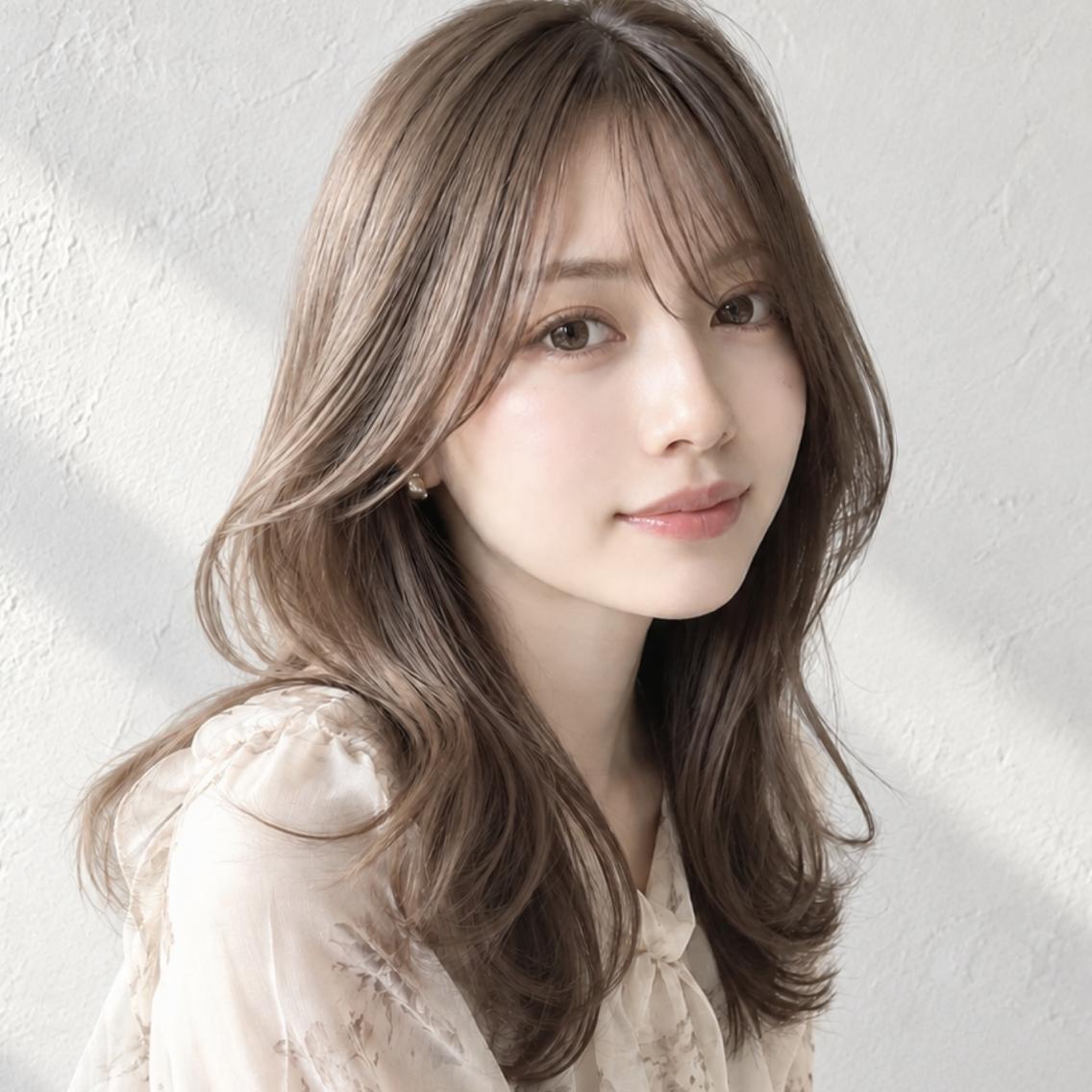 セミロング カラー SOURCE京橋🌟 ヘアケア/艶カラーのヘアスタイル