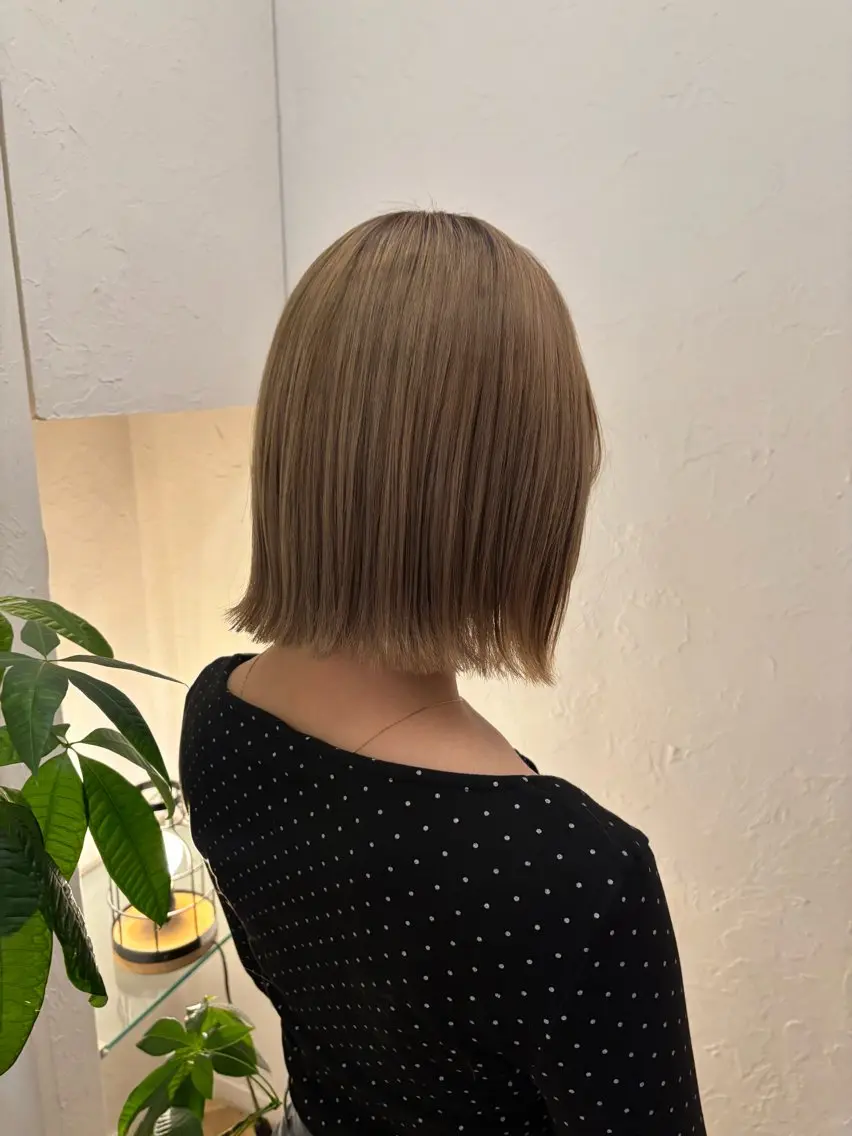 ミディアム 顔周りカット レイヤーカット 後藤 明香里のヘアスタイル