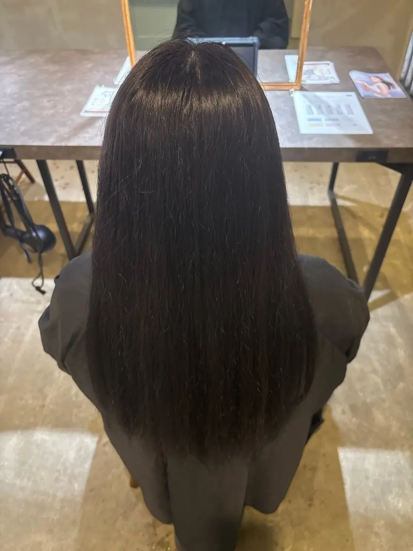 ロング カラー ぬまお りあのヘアスタイル
