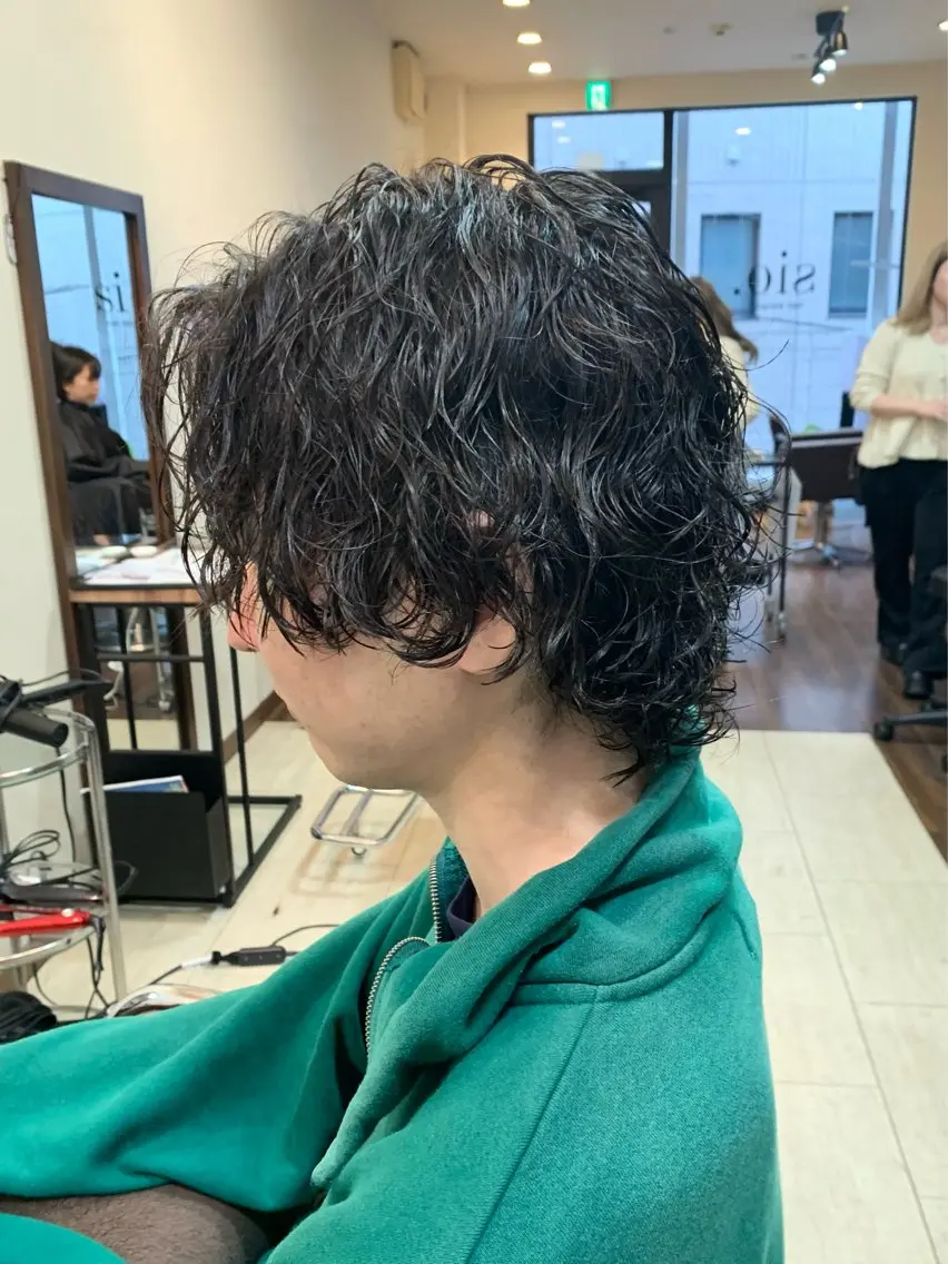 パーマ メンズ カット パーマ 佐藤大翔🌐縮毛矯正 🌐メンズパーマのヘアスタイル