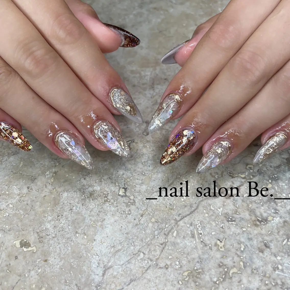 ネイル スカルプネイル nail salon Be.のネイルデザイン