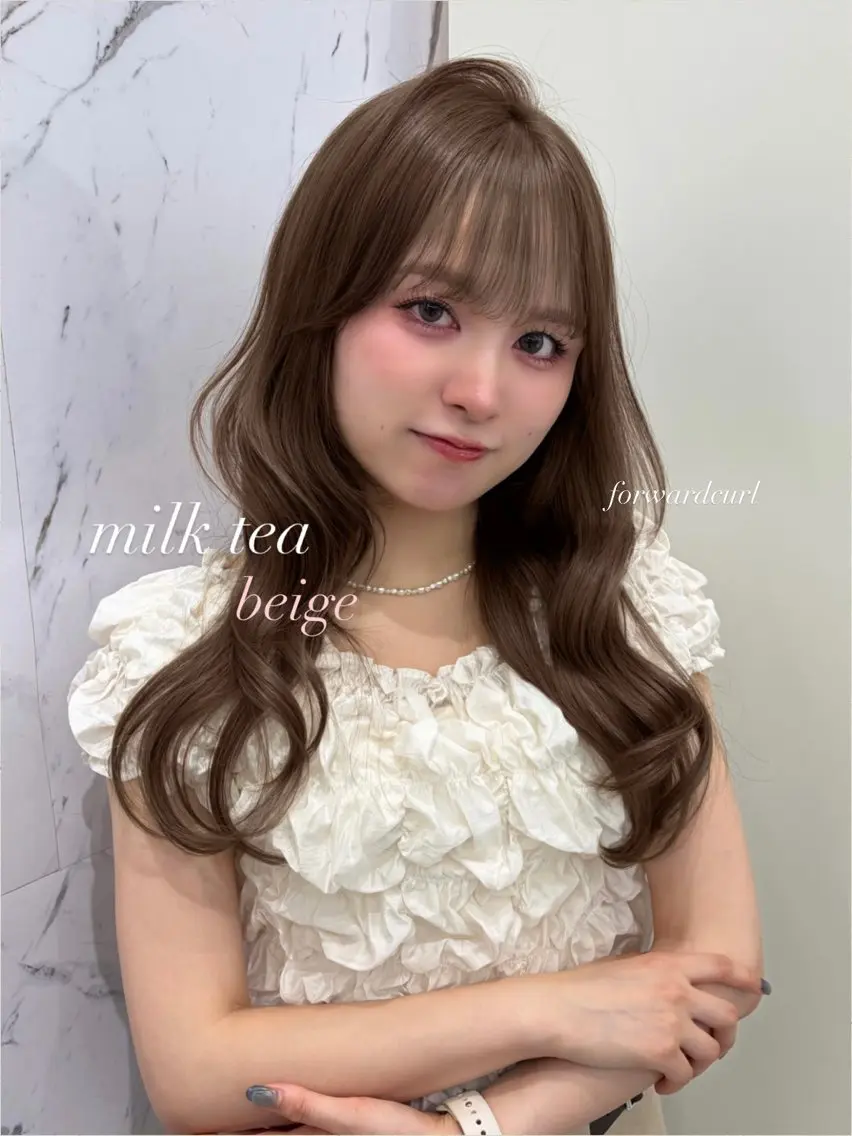 ロング カラー ヘアカラー ParveMix ♡白神みやびのヘアスタイル
