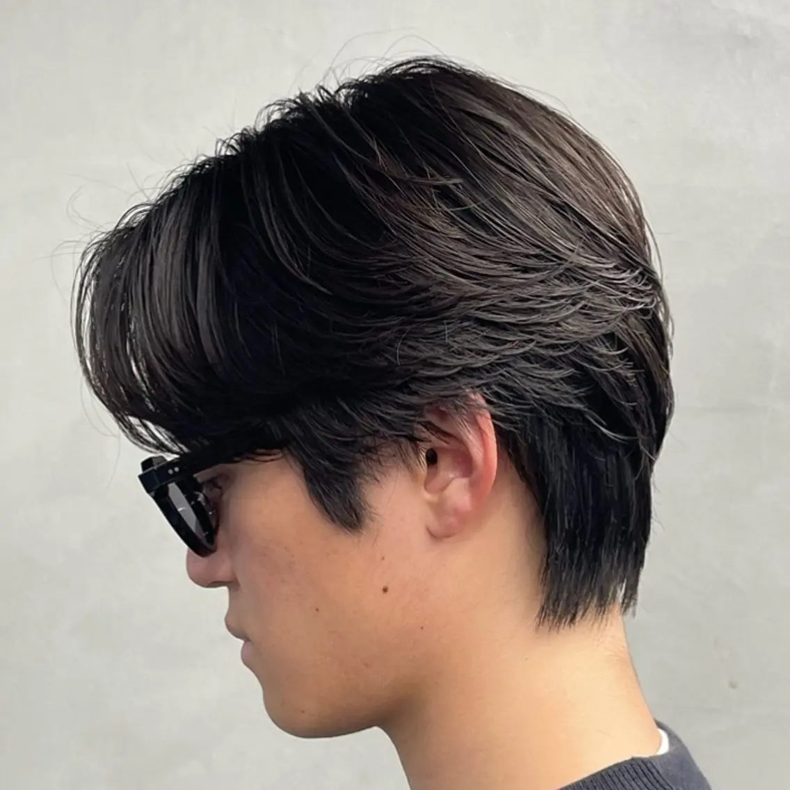 ミディアム パーマ ヘアアレンジ メンズ fifth 石川 凪のヘアスタイル