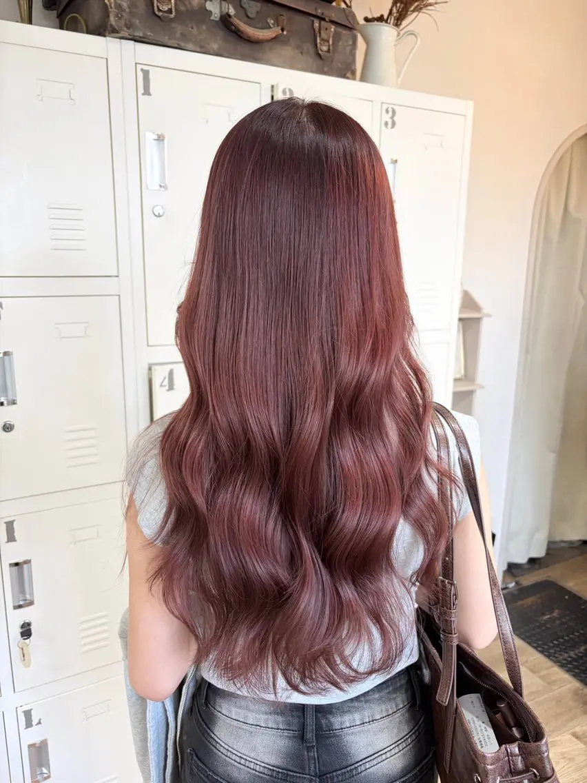 ロング ヘアカラー トリートメント mio♡ベージュ特化 🎀透明感カラーのヘアスタイル