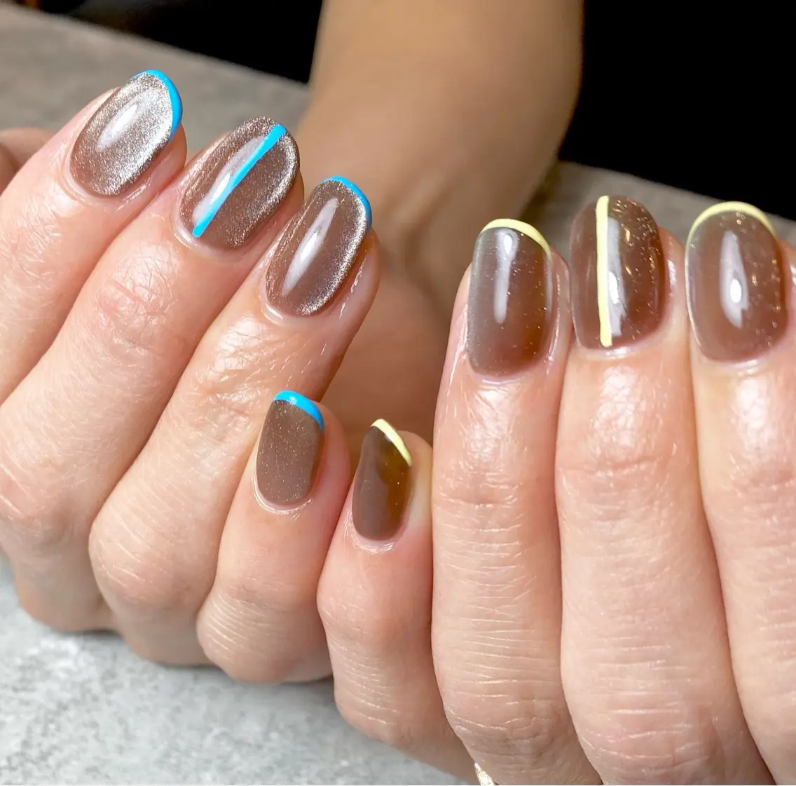 ネイル フレンチネイル マグネットネイル ハンドネイル Narumi nailのネイルデザイン