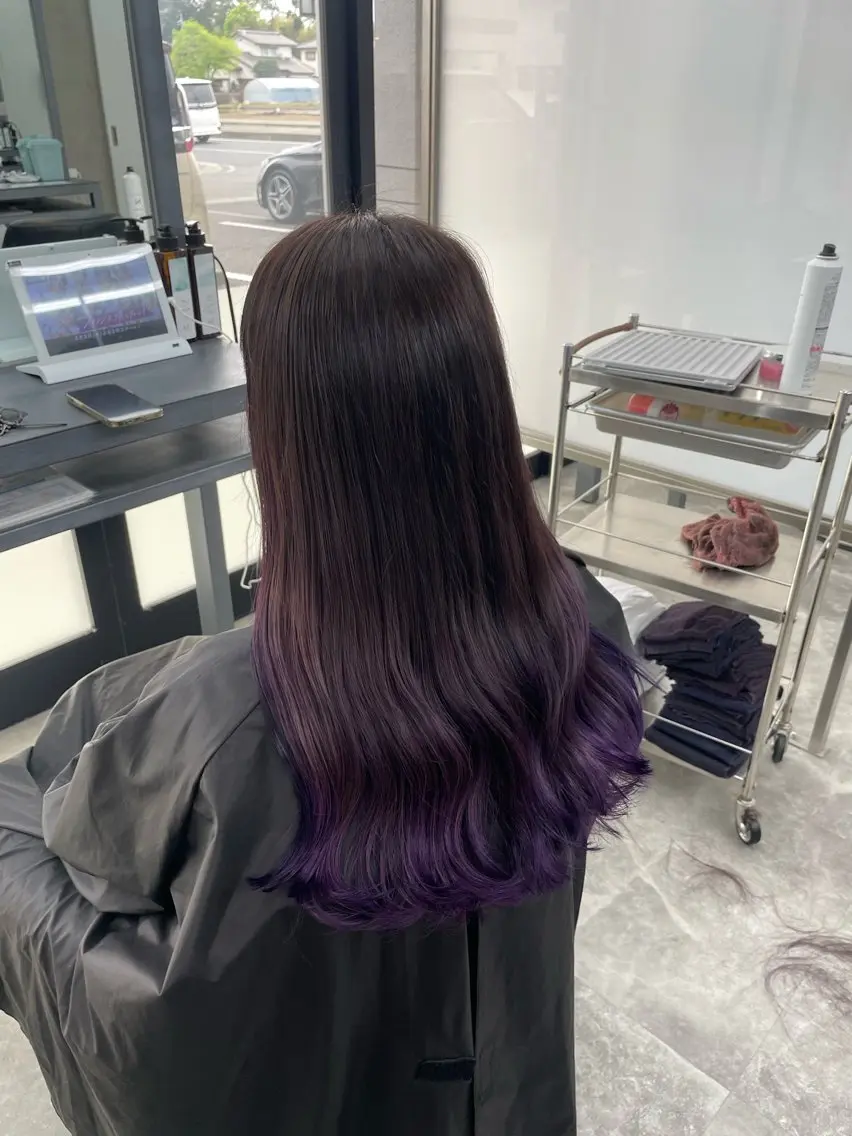 ロング ヘアカラー 🧋ミルクティーカラ ー🧋特化小林拓登のヘアスタイル