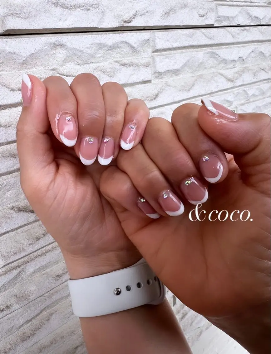 ネイル フレンチネイル ハンドネイル ＆ coco.のネイルデザイン