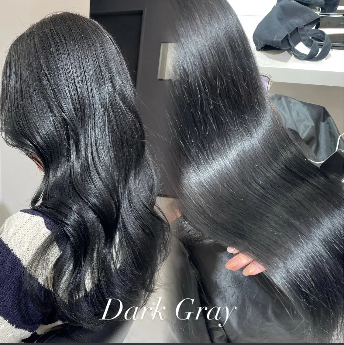 セミロング カラー ブリーチ ブリーチなしカラー カット ヘアカラー 🩶大人韓国ヘア 渋谷/Satsukiのヘアスタイル