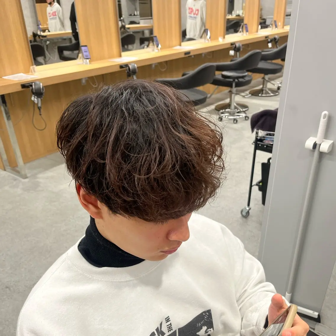 ショート カラー パーマ メンズ マッシュ メンズパーマ カット トリートメント ヘッドスパ ヘアセット 🔥メンズ 特化🔥菊水皐暉🔥のヘアスタイル