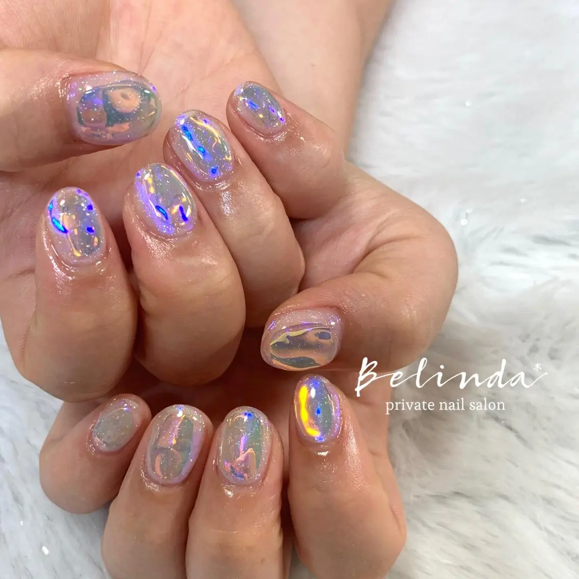 ネイル 氷ネイル・うるうるネイル Belinda Nailのネイルデザイン