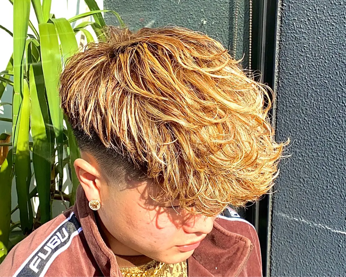 【💎ご新規様限定💎】メンズカット+スペインカール🇪🇸+ハイライト+オンカラーの写真