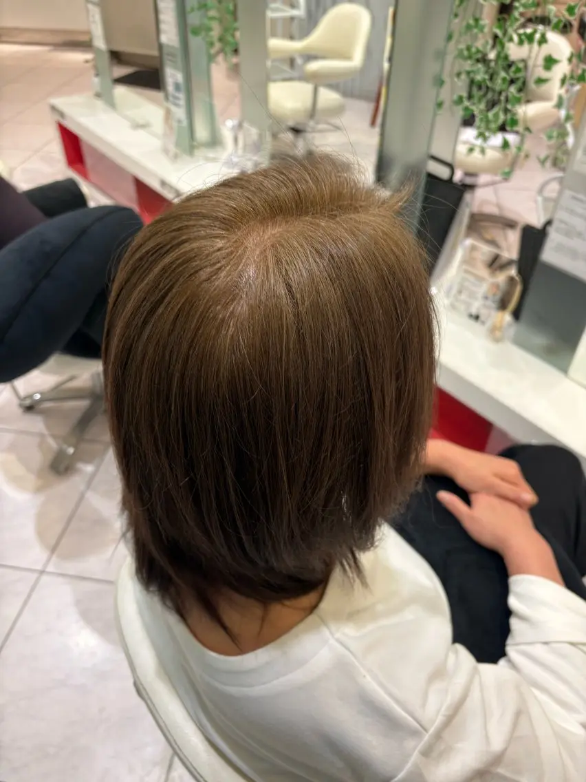 セミロング カラー 透明感カラー 西永福/サロンド ユーウ/chiakiのヘアスタイル