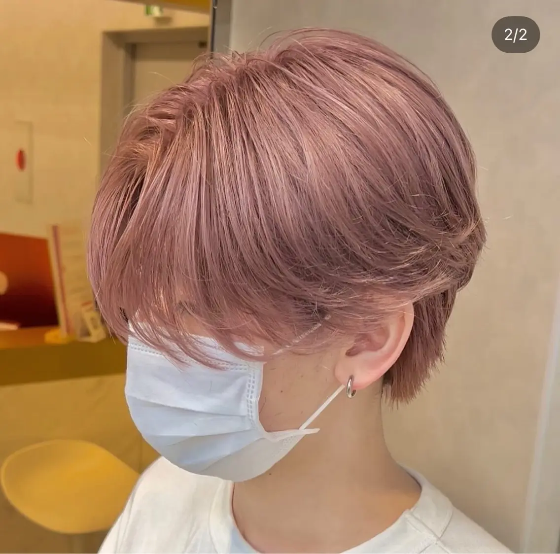カラー ブリーチ ハイトーンカラー モテ暖色カラー 美容師/しゅうまのヘアスタイル