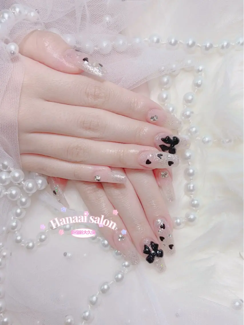 セミロング ハンドネイル Hanaai Salon新大久保店のネイルデザイン