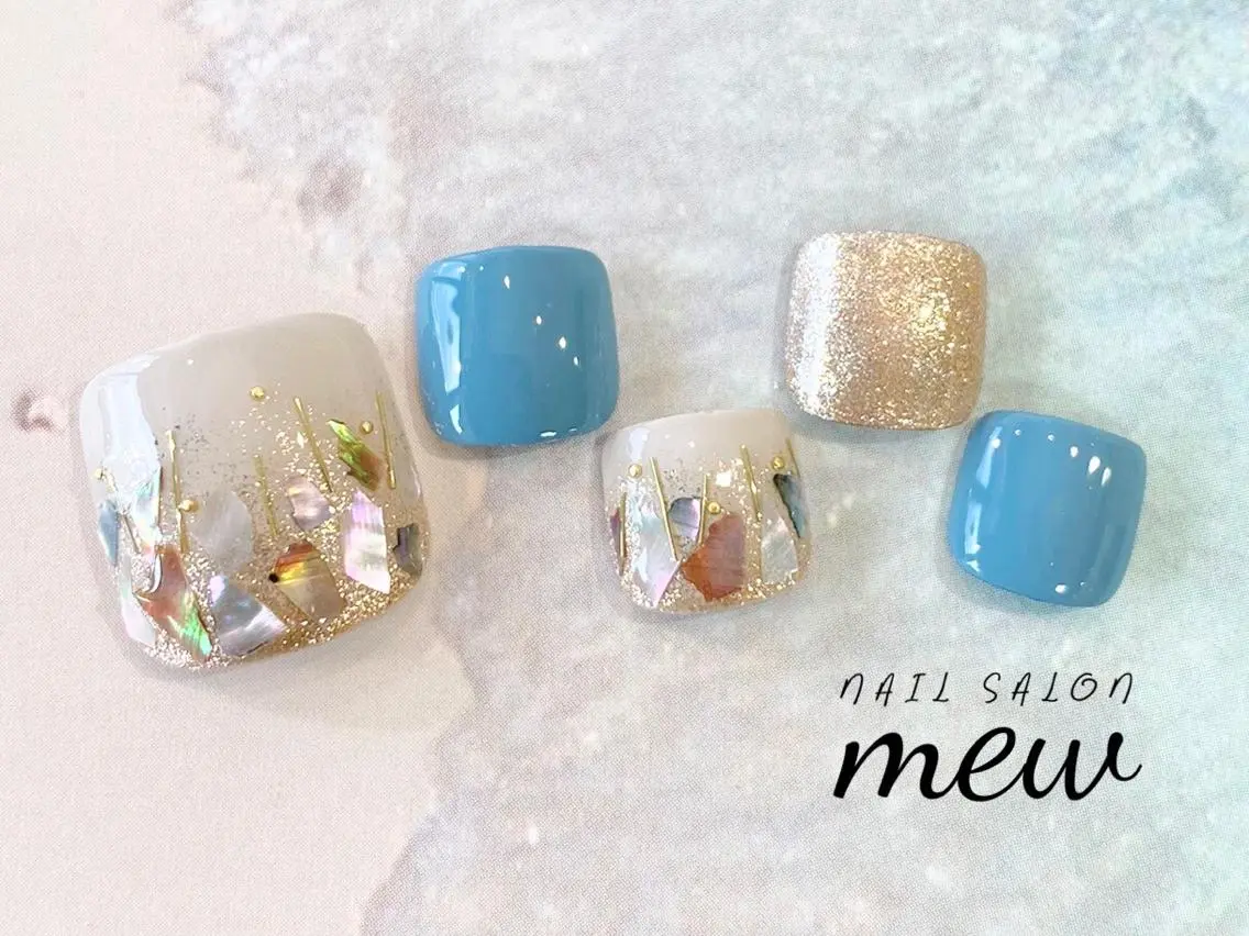 ネイル フットネイル Nail salon mewのネイルデザイン