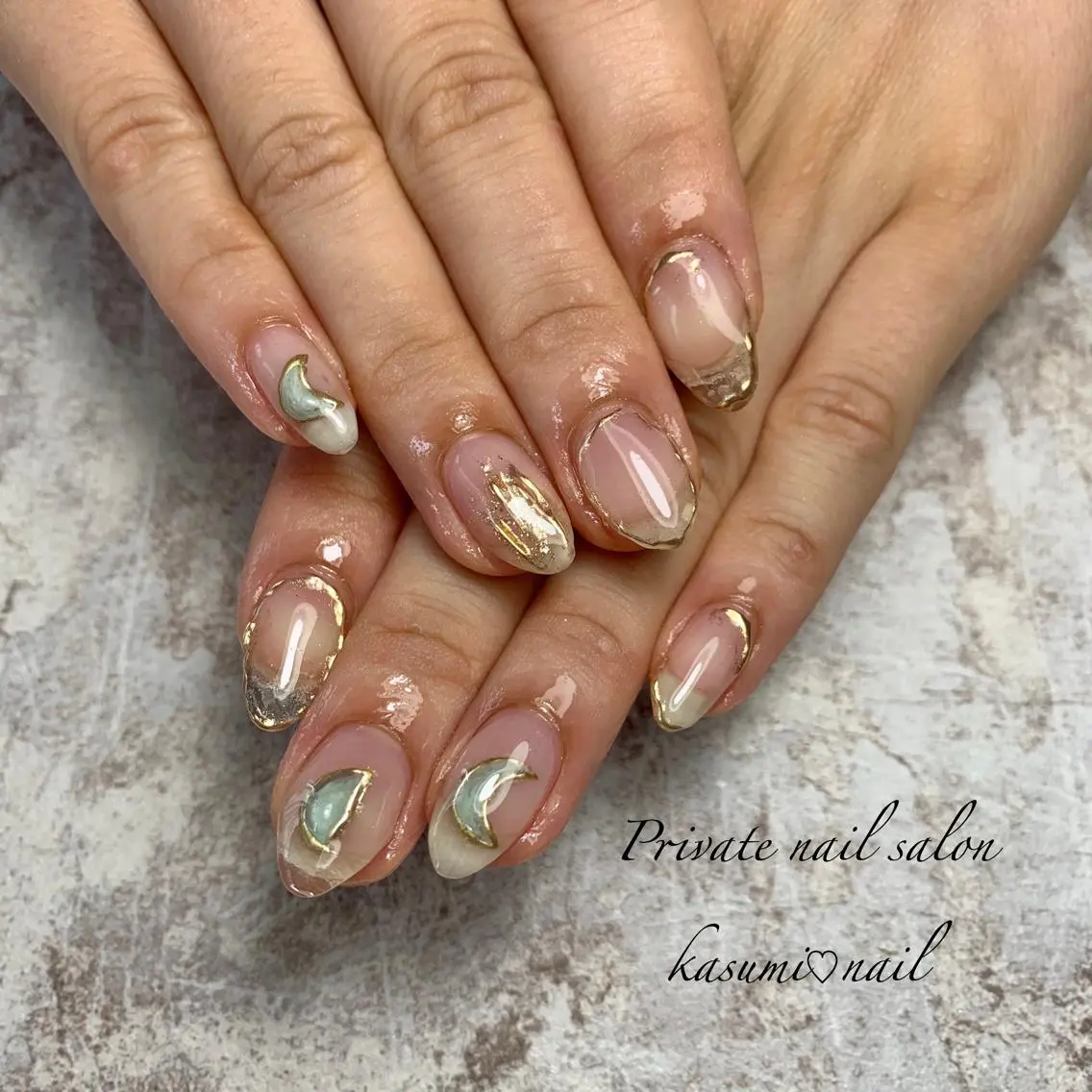 ネイル アートネイル フットネイル ジェルネイル マグネットネイル 大理石ネイル(マーブル) KASUMI♡ Nailのネイルデザイン