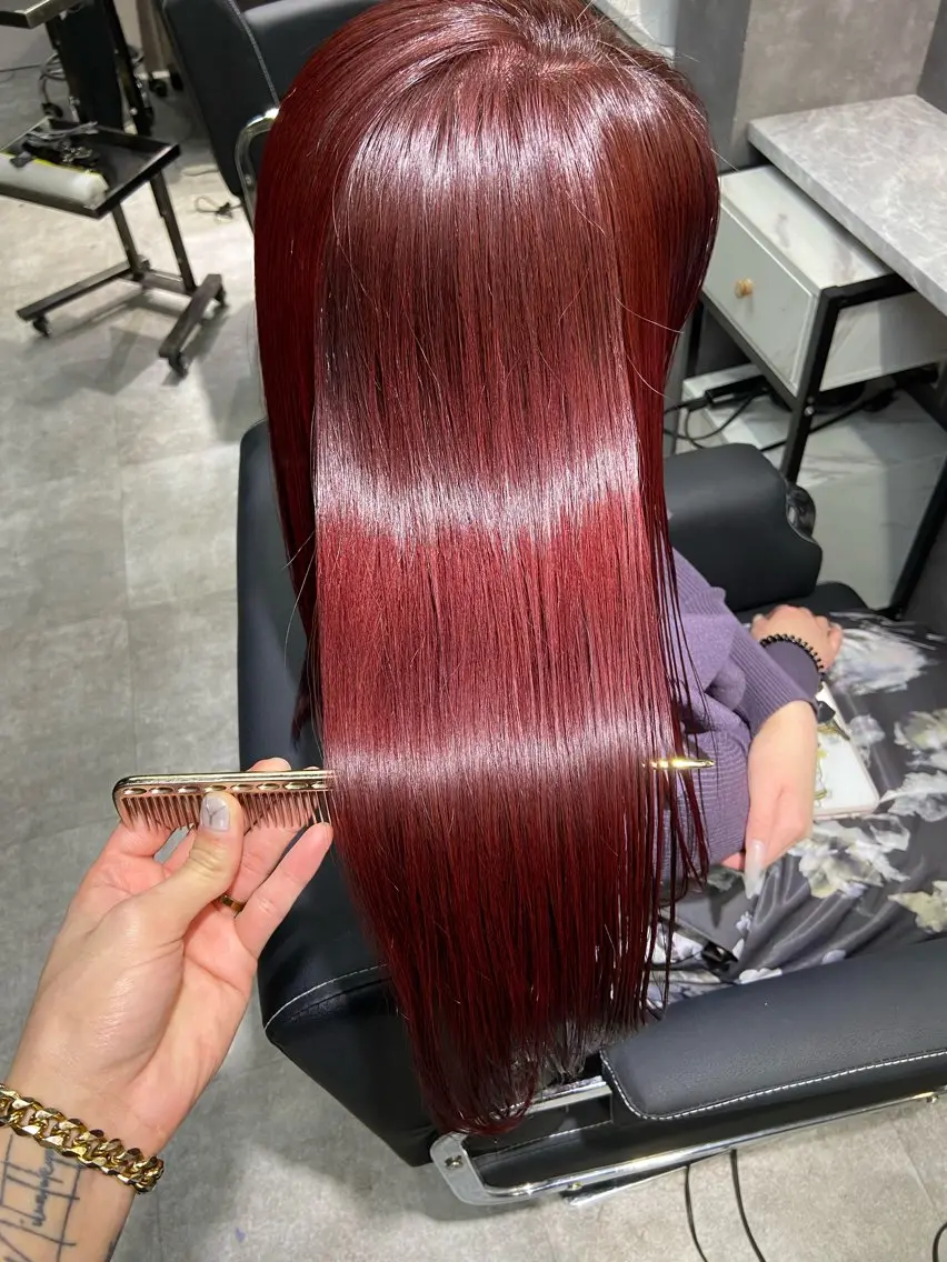 ロング 髪質改善 トリートメント ヘアカラー トリートメント 🦉静かに過ごしたい 方、個室席🦉タナカのヘアスタイル