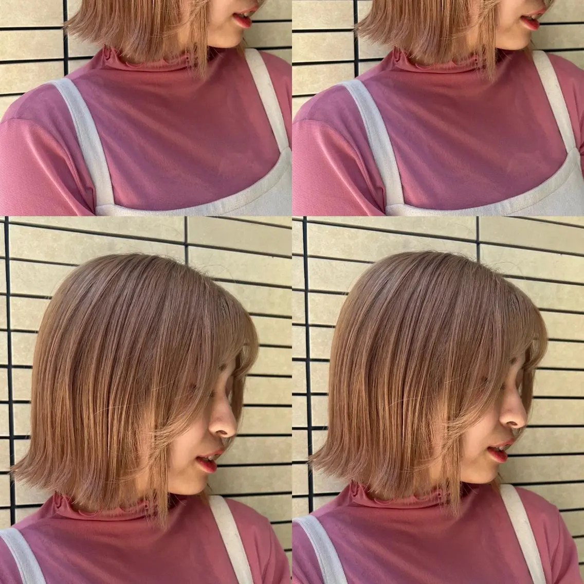 ショート カラー ヘアアレンジ ハイトーンカラー ボブ 「sumi」 AMIのヘアスタイル
