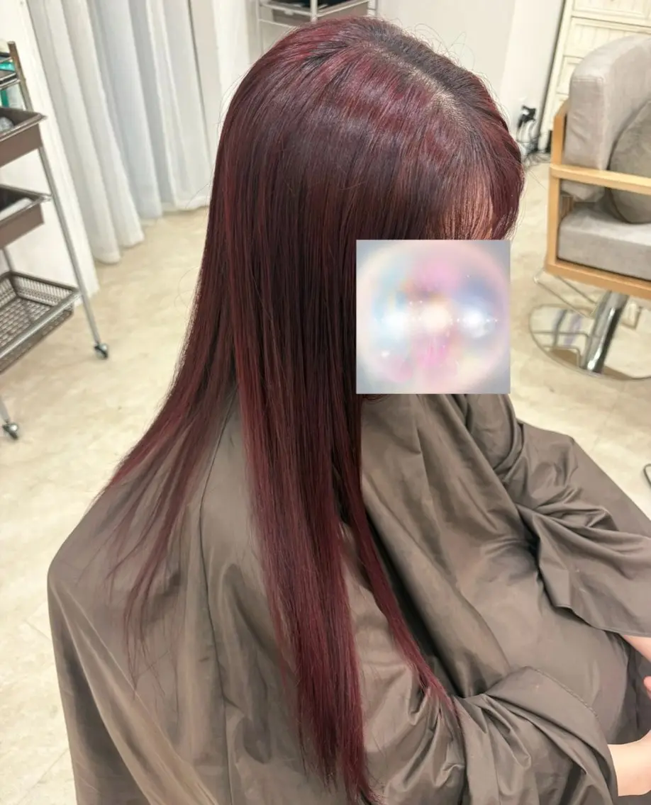 ロング カラー 児島 彩羽のヘアスタイル