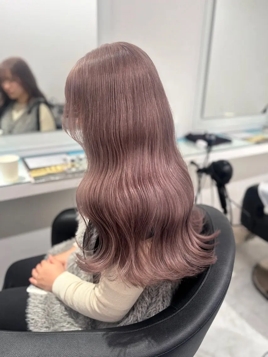 ロング カラー ヘアカラー トリートメント 💖ミルクティー💖 あかり💖のヘアスタイル