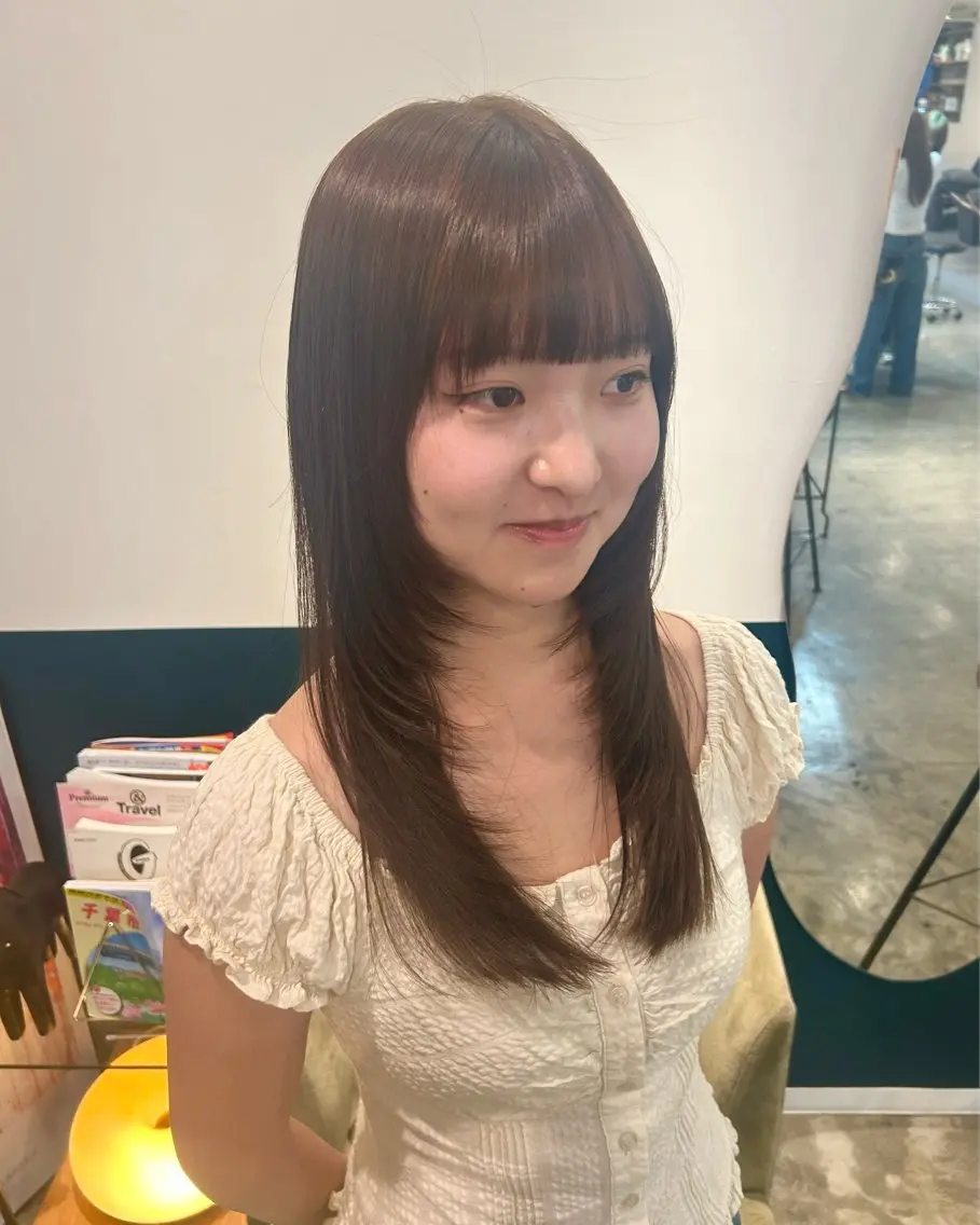 セミロング ヘアカラー mahiro🩰 hair braceのヘアスタイル