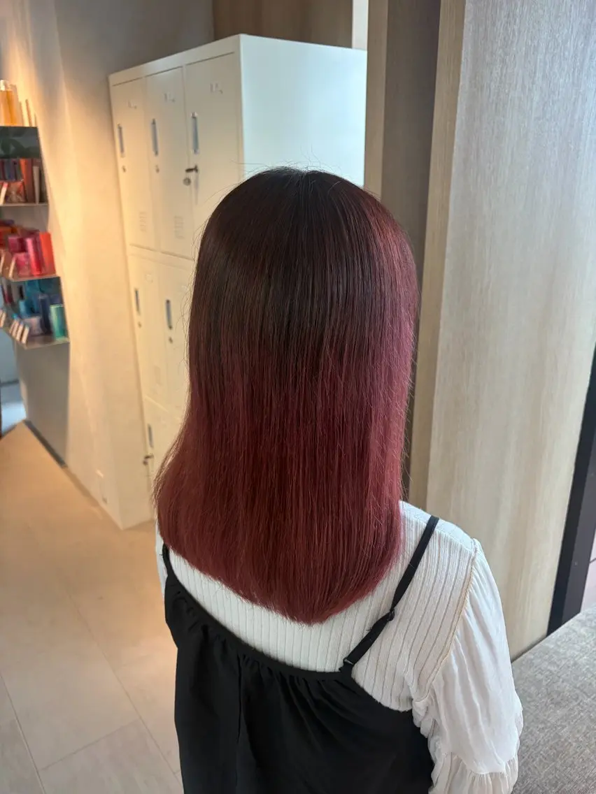 セミロング カット ヘアカラー トリートメント CHINATSU /木場のヘアスタイル