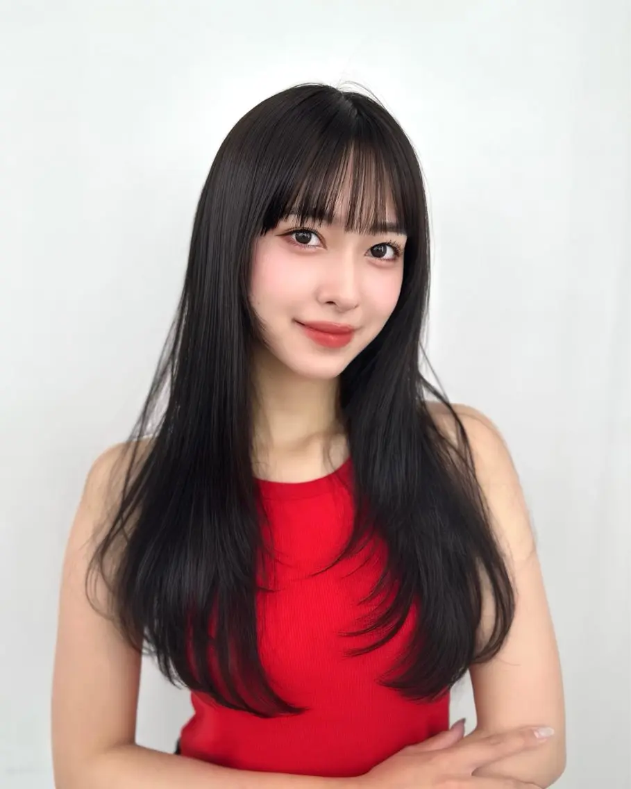 毎朝の手入れが楽に✨全体カット+地毛風縮毛矯正•🫧+AYUNCHE 1stepトリートメントの写真