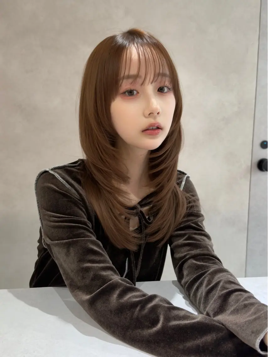 セミロング ✨レイヤー・ブリーチ なしダブル特化✨のヘアスタイル