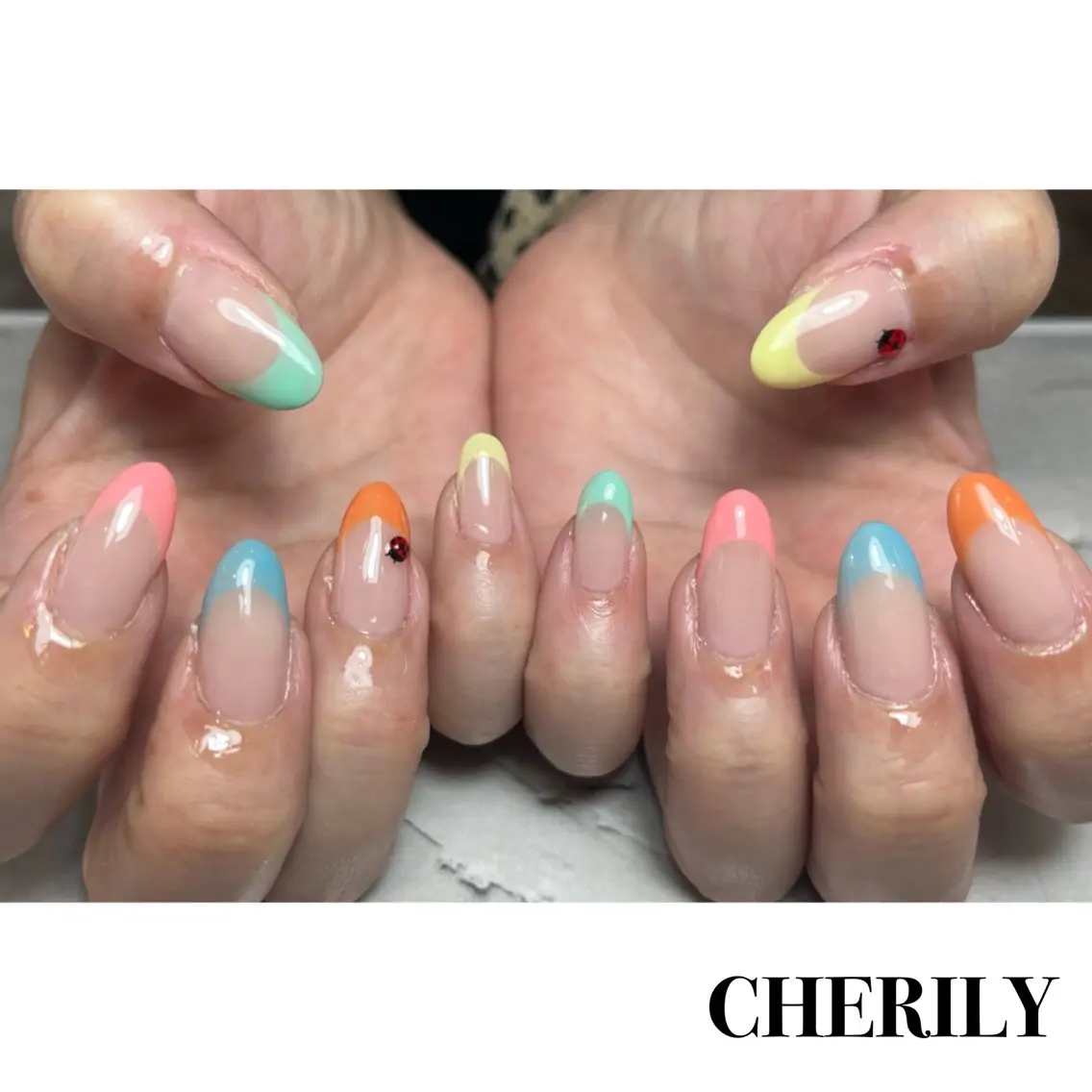 ネイル フレンチネイル CHERILY SAKURAのネイルデザイン
