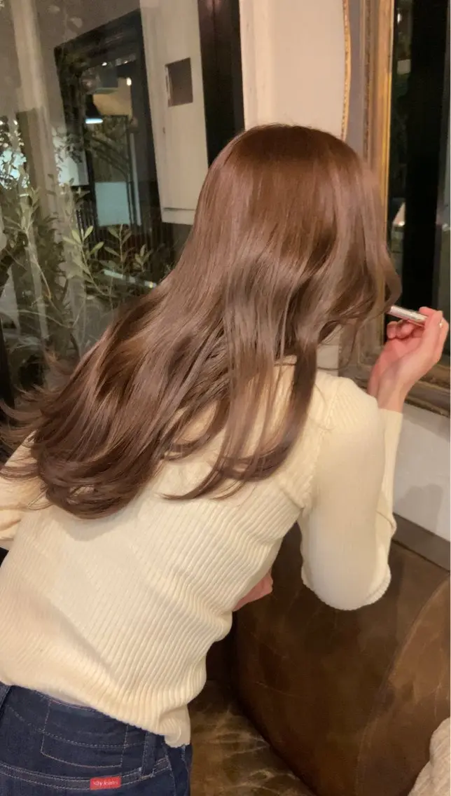 ロング カラー ブラウンカラー ダメージレス美容師 🌱水島侑理のヘアスタイル