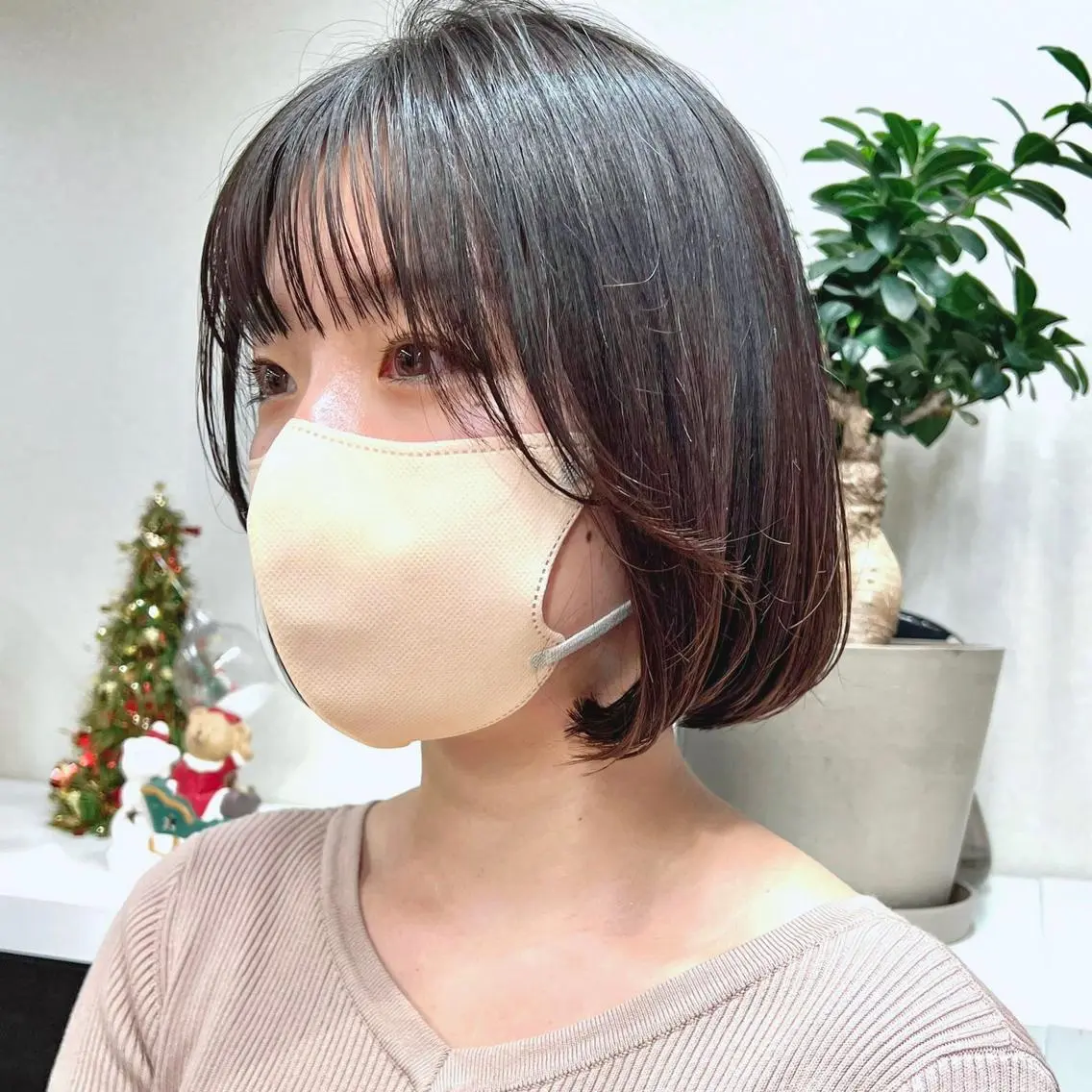 ショート ボブ 顔周りカット 韓国風ヘア ✨️今だけ無料✨️ 鶴田みなみのヘアスタイル