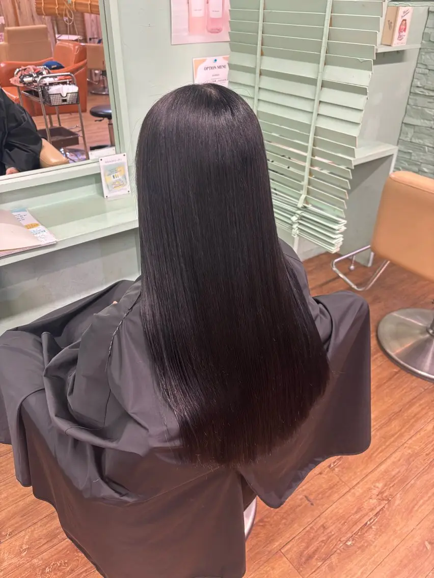 ロング カラー ツヤ感カラー/韓国 カットkanna🖤のヘアスタイル