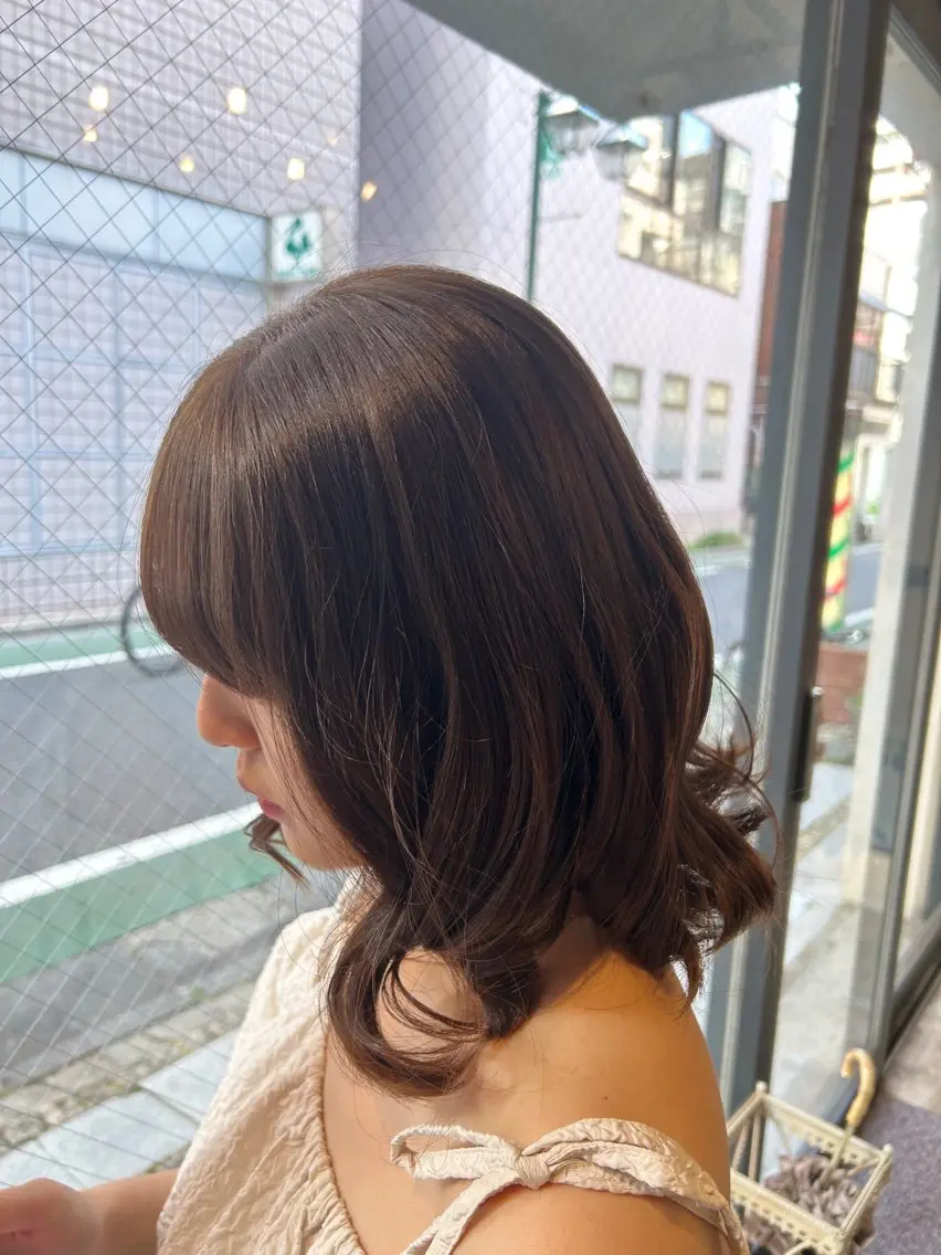 セミロング ヘアカラー たまき /カラーモデル募集中のヘアスタイル