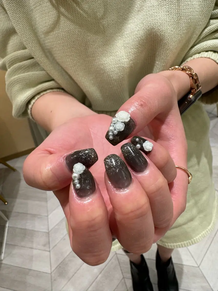 ネイル なぽ ❤︎長さだし / 韓国nailのネイルデザイン