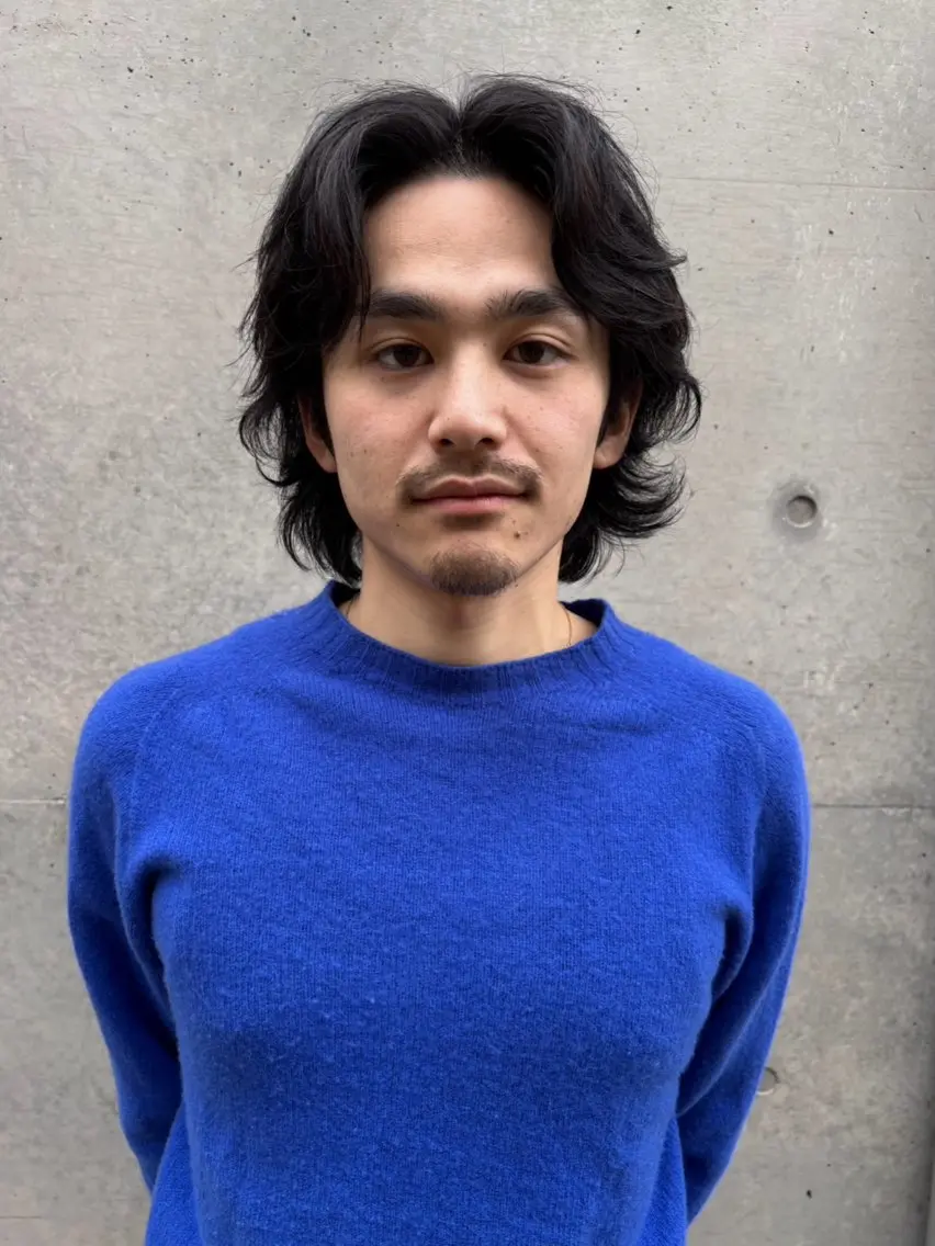 ショート カット パーマ メンズ専門ブリー チカラー⚡️リュウジのヘアスタイル