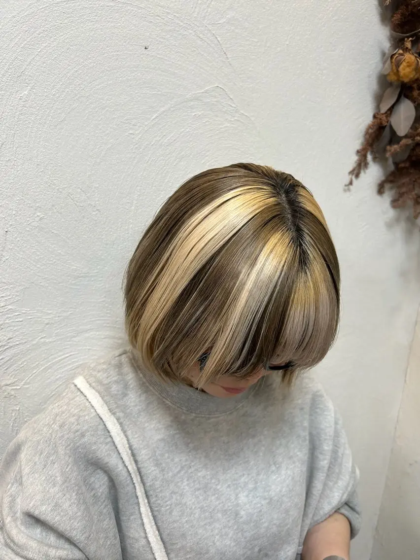 ショート カラー ブラウンカラー デザインカラー 徳永　髪質改善 カラー🪄💫のヘアスタイル