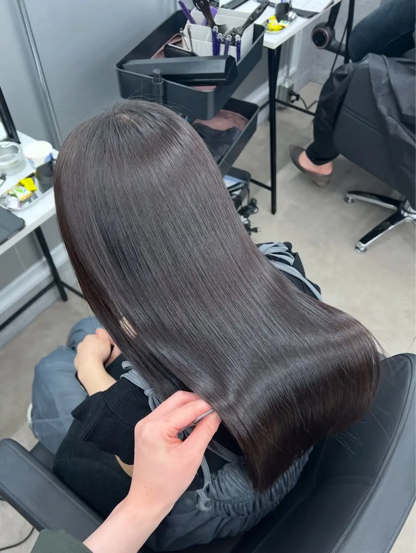 ロング 髪質改善 縮毛矯正 カット 縮毛矯正 トリートメント 🩶髪質改善/新宿 /saaya🩶のヘアスタイル