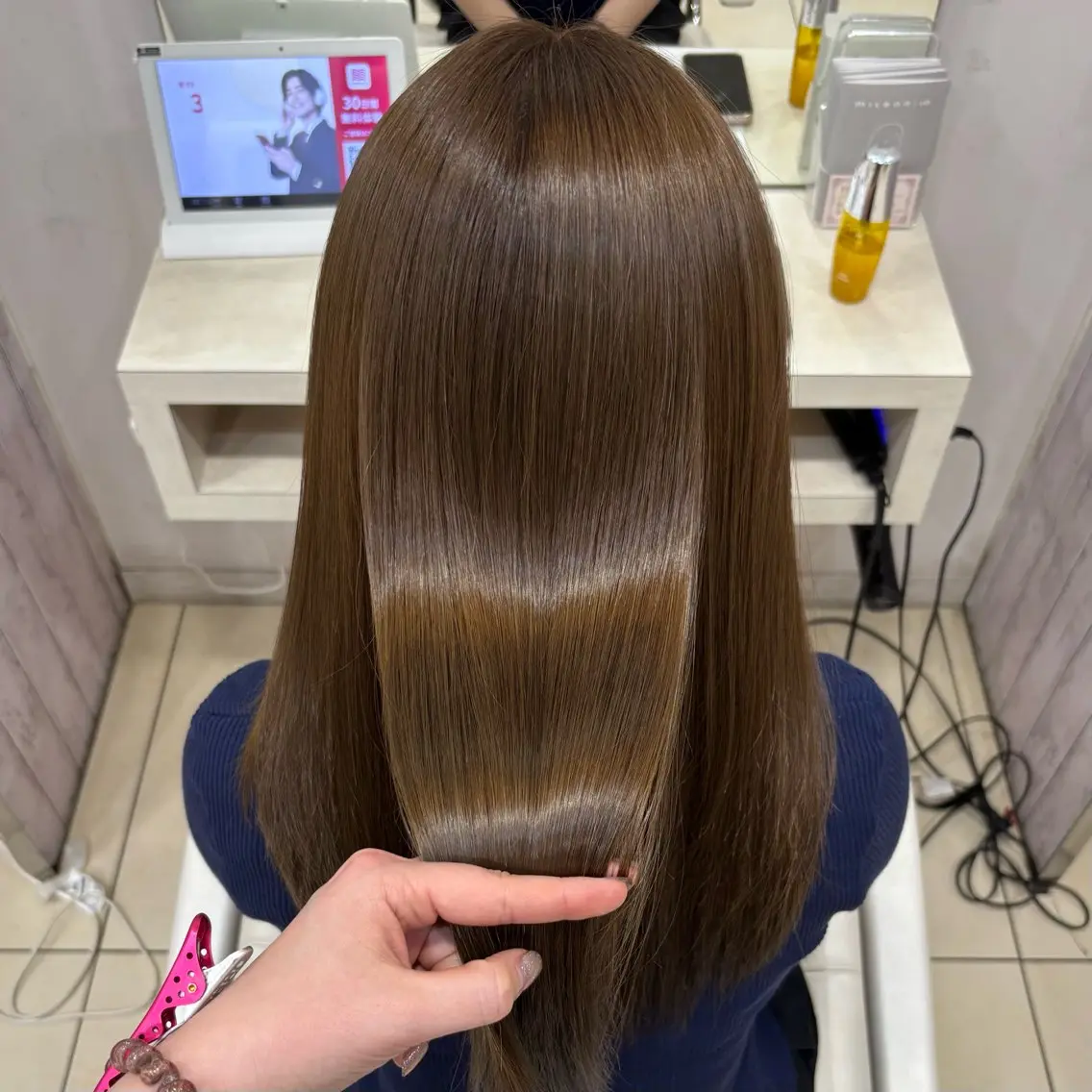 ロング カラー ヘアカラー トリートメント 🎀ゆい🎀 髪質改善カラー🎀のヘアスタイル