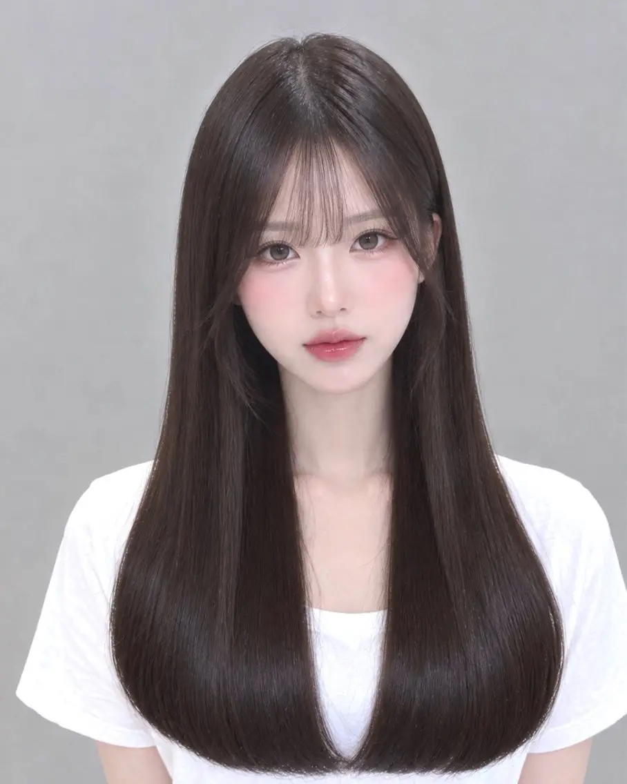 ロング カラー 似合わせカット ヘアカラー 上品♡ブラウン💎 アレンジ🩰Rimiのヘアスタイル
