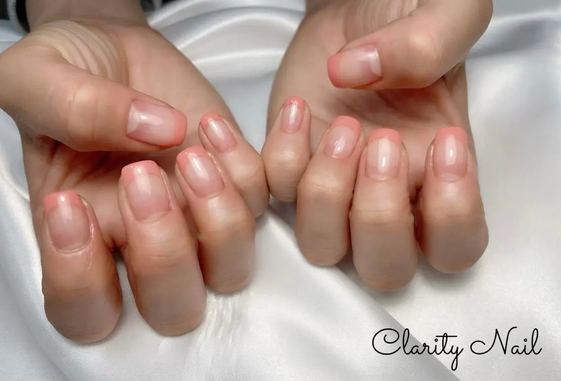 ネイル フレンチネイル ハンドネイル Clarity Nailのネイルデザイン