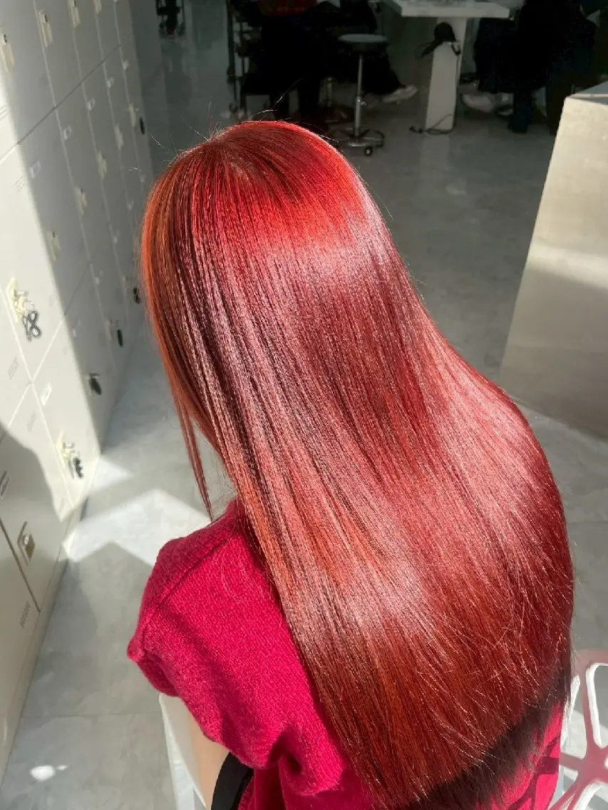 カラー 黒髪 卒業式のヘアスタイル 縮毛矯正 ヘアカラー 🍒renka🍒 ボブ/ショート/暖色のヘアスタイル