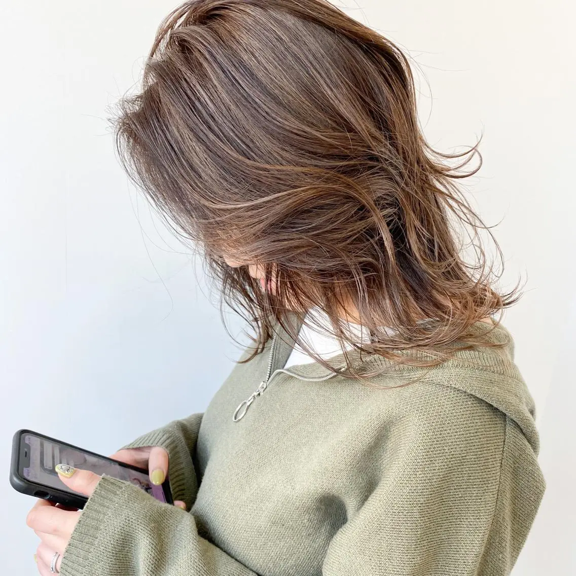 セミロング ハイライト レイヤーカット fit stand /HIIRAGIのヘアスタイル