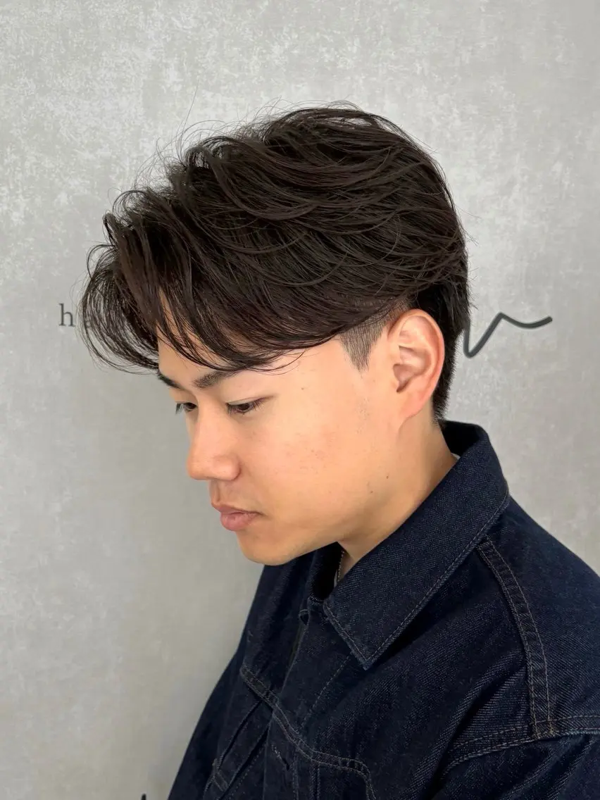 パーマ 縮毛矯正 濱口 健慎のヘアスタイル