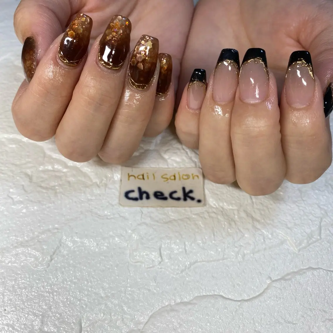 ネイル アートネイル ニュアンスネイル スカルプネイル 春ネイル 夏ネイル ハンドネイル ーCHECKー ちあきのネイルデザイン