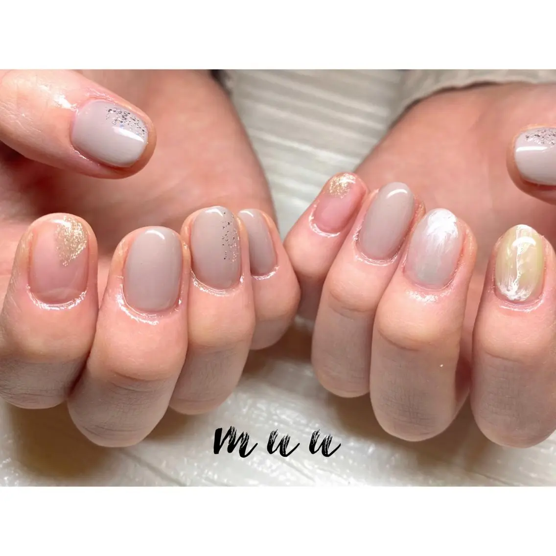ネイル ラメ(グリッター) muu nailのネイルデザイン
