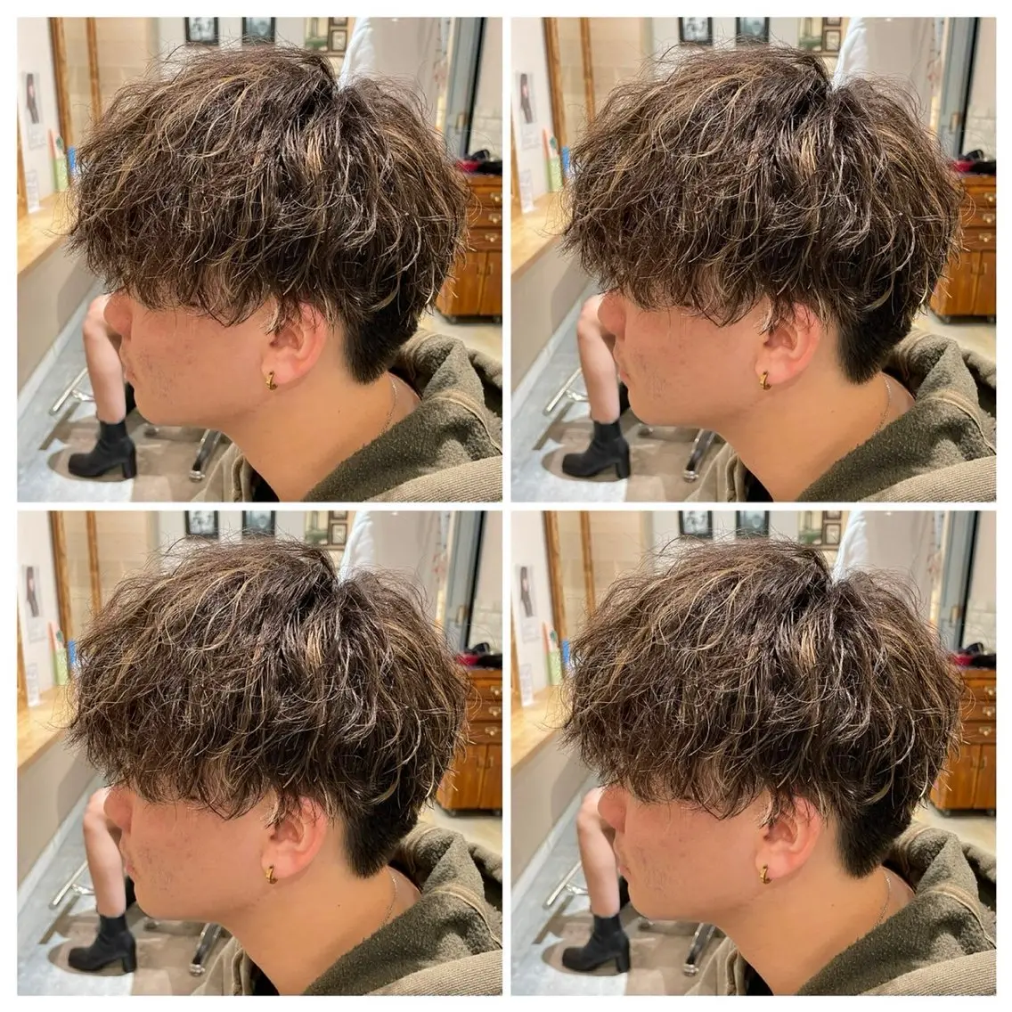 パーマ メンズ カット パーマ トリートメント ヘアセット メンズパーマ特化 店長望月謙二郎のヘアスタイル